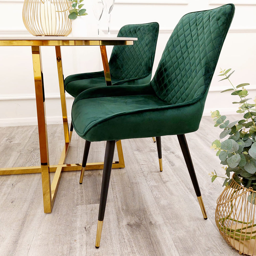 Venus Dining Table 1.6m + Luna Chairs