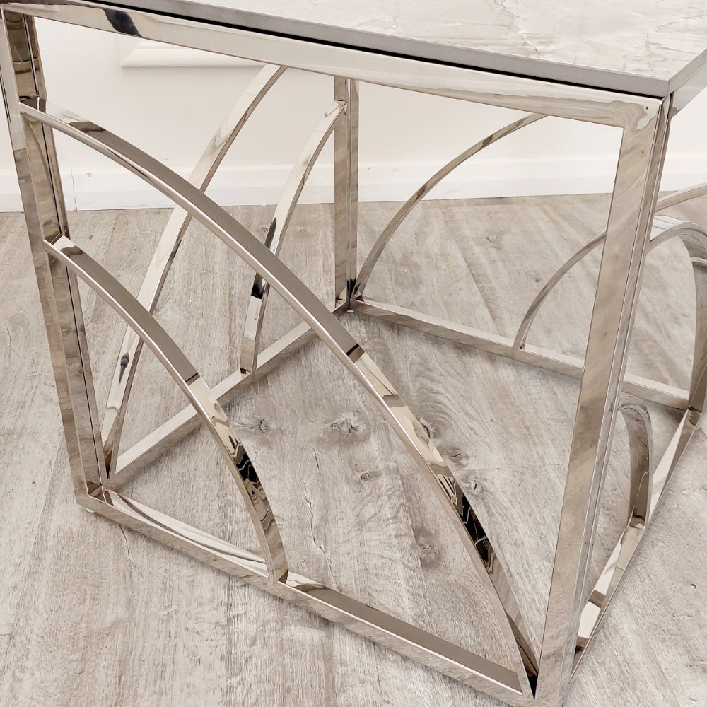 Stella Side Table With Sintered Stone Top
