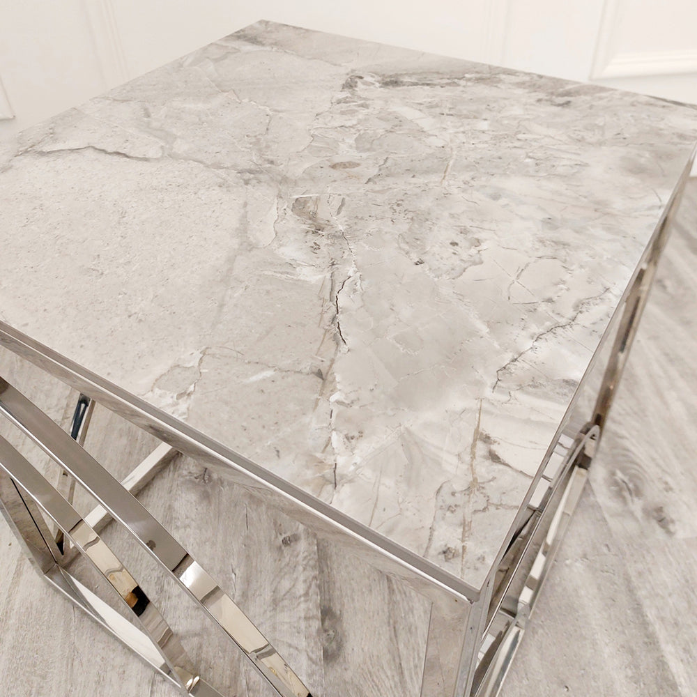 Stella Side Table With Sintered Stone Top