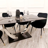 Venus Dining Table 1.6m + Luna Chairs