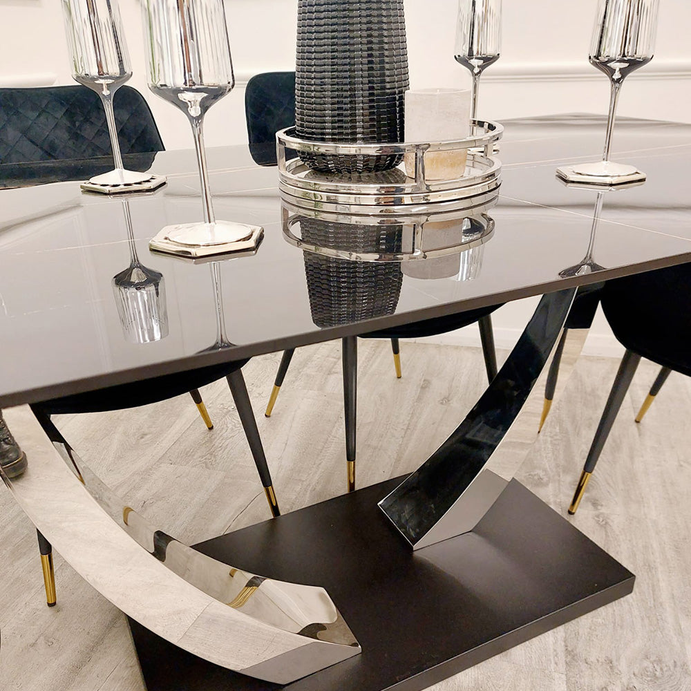 Venus Dining Table 1.6m + Luna Chairs