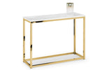 Scala White Marble Console Table